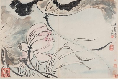 “高鳳翰《山水花卉冊（蓮）》（清･雍正12年 1734年、大阪市立美術館蔵【前期展示】）”