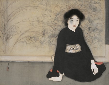 “島成園《無題》(1918・大正7年、大阪市立美術館蔵)”
