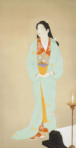 “上村松園《砧》(1938年､山種美術館蔵､前期展示）”