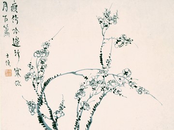 “汪士慎《梅花図冊》（清･乾隆6年 1741年、奈良・大和文華館蔵）【前期展示】