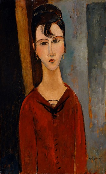 “アメデオ･モディリアーニ《婦人像（C.D.夫人）》(1916年頃）”