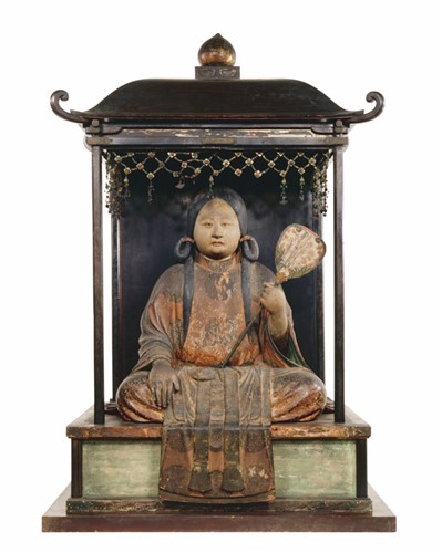 重要文化財《聖徳太子坐像(伝七歳像)》(平安時代・治暦5年 1069年、法隆寺蔵、奈良会場のみ)