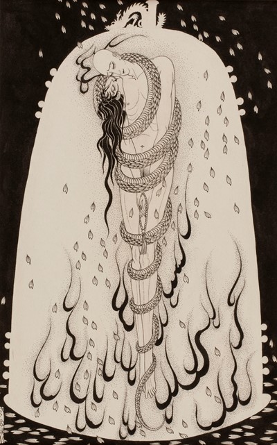 “橘小夢《安珍と清姫》（1926･大正末頃、弥生美術館蔵）”