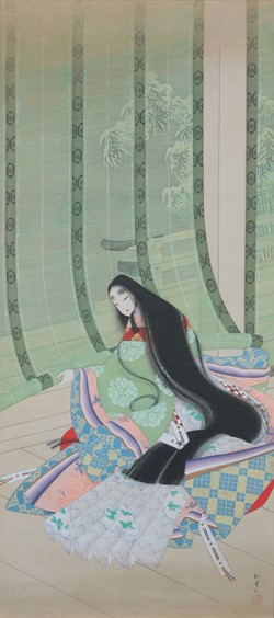 “上村松園《清少納言》(1917-18年頃､個人蔵､通期展示）”